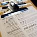 Menus printed on graph paper sit on the counter at the Lunch Room. Melanie Maxwell | AnnArbor.com